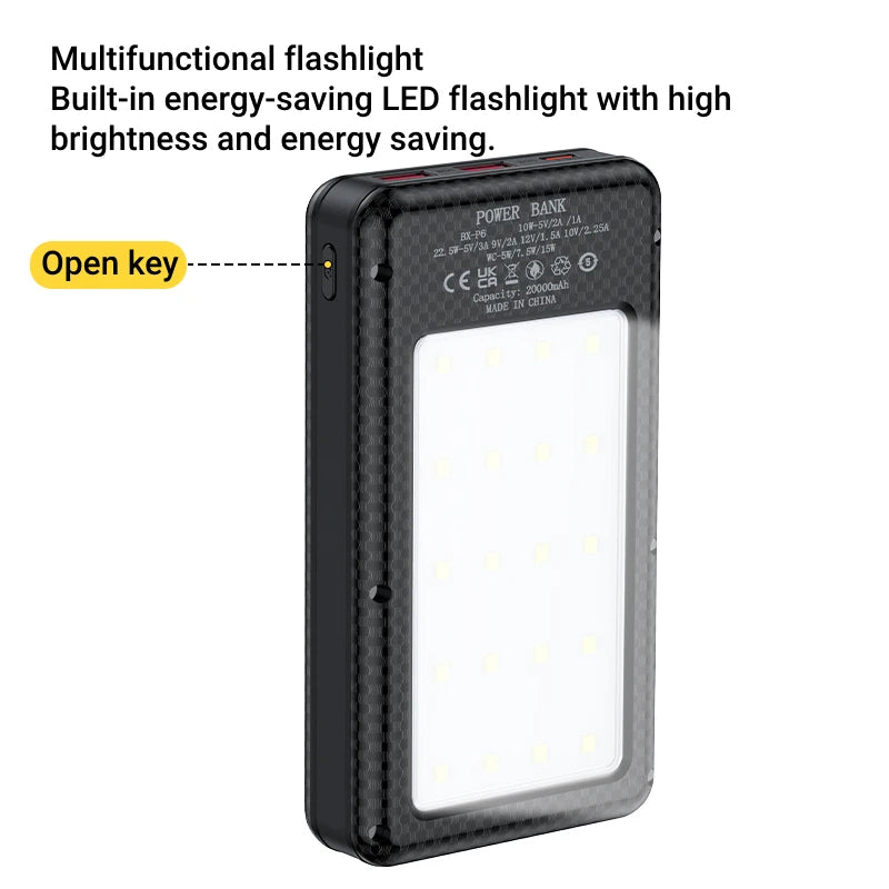DIY 18650 Power Bank Case – Dual USB, Type-C & LED Light