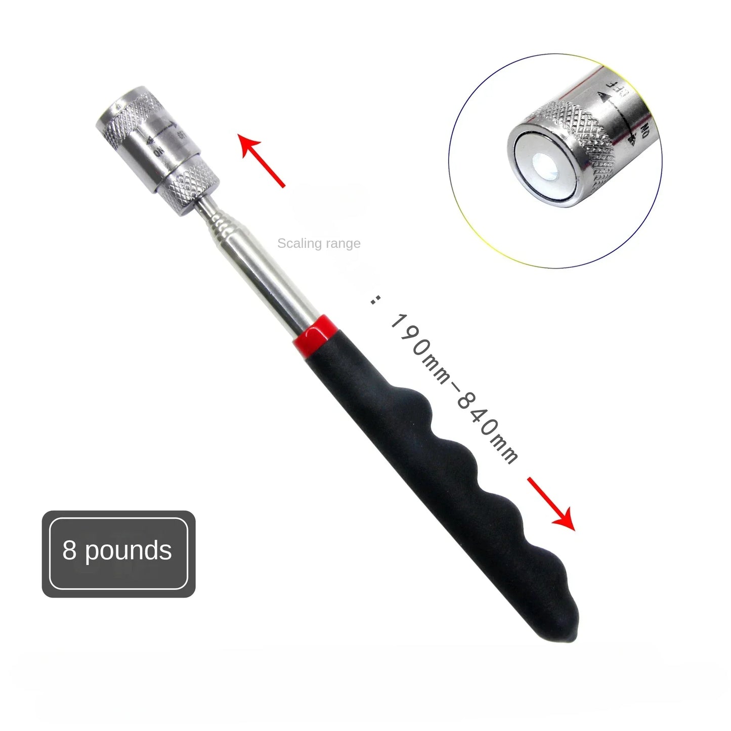 Telescopic Magnetic Pickup Tool with LED Light | 1/3/5 Pack