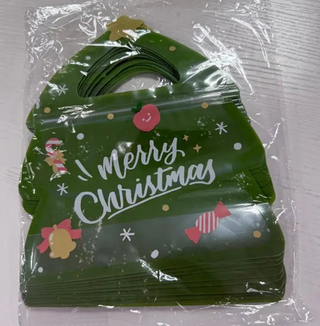 30-Pack Christmas Elk Ziplock Treat Bags | Resealable Goodie Bags