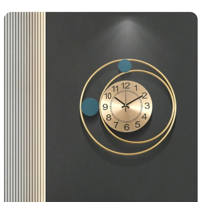 Modern Minimalist European Style Silent Wall Clock 42X42cm Fashion Home Wall Decoration For Living Room Bedroom Peaceful Pleasures Health and Wellness