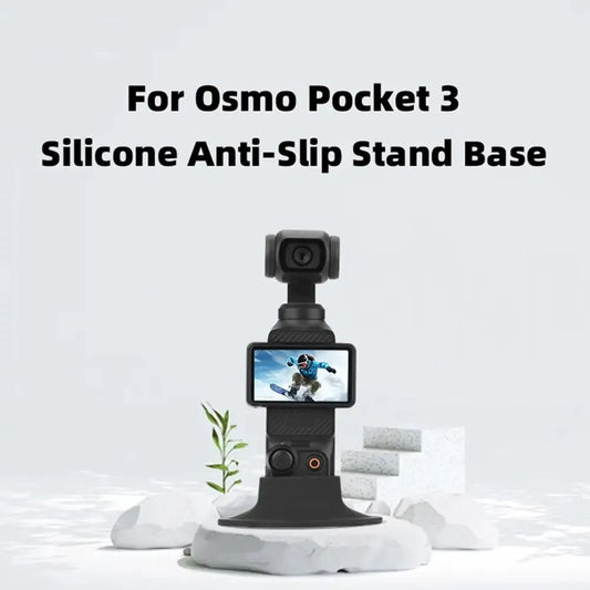 Silicone Mounting Base for DJI Osmo Pocket 3 & 4 Anti-Skid Camera Mount Accessory Oasis Select