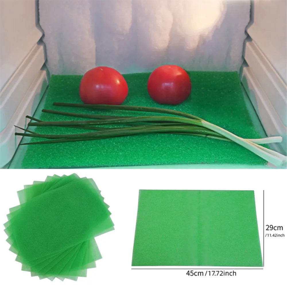 Fresh Mat Filter Sponge For Refrigerator Mildew Proof Vegetable Fruit Durable Drawers Fruit Veggie Life Extender Liner Peaceful Pleasures Health and Wellness