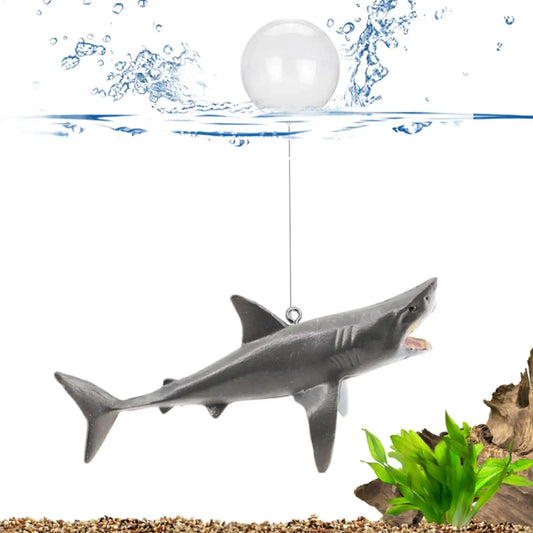 Floating Shark Aquarium Landscape Decoration With Adjustable Position Floating Artificial Aquarium fish Ornaments Decoration Peaceful Pleasures Health and Wellness