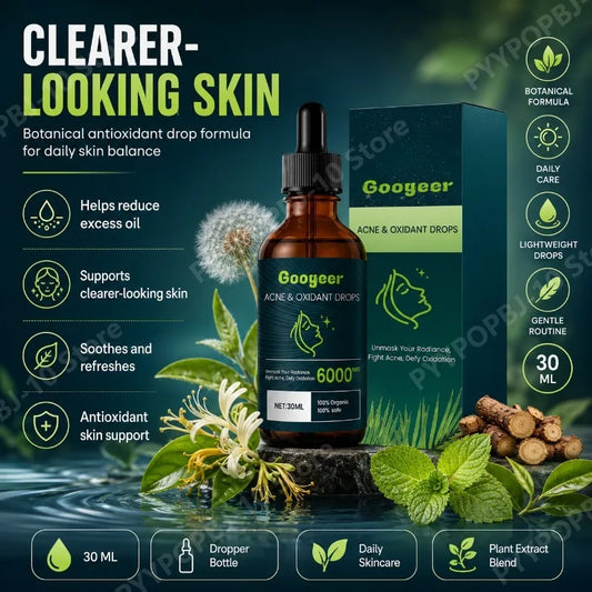 Organic Clarifying Drops – Dandelion, Licorice & Mint | 30ml Clarifying Skin Serum Peaceful Pleasures Health and Wellness