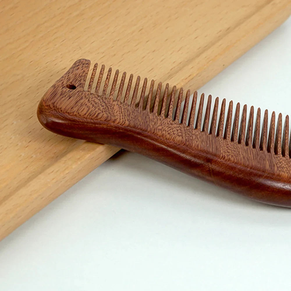 Sandalwood Hair Comb – Anti-Static, Anti-Tangle & Scalp Massage