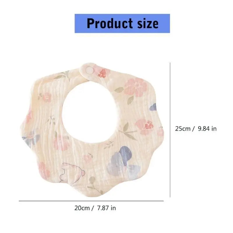 Cotton Bandana Baby Bib | Floral Teething & Drooling Bib