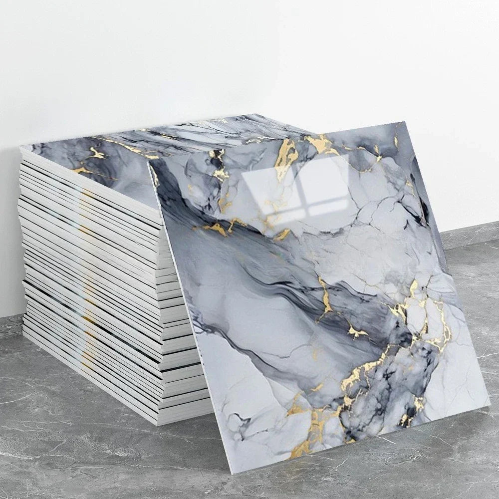 Marble 3D Peel & Stick Tile Stickers – Waterproof 30×30cm