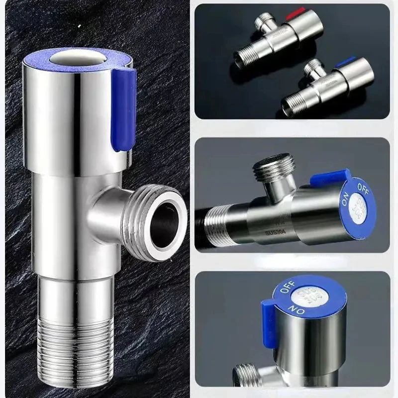 Stainless Steel Hot & Cold Angle Valve | Triangle Stop Valve