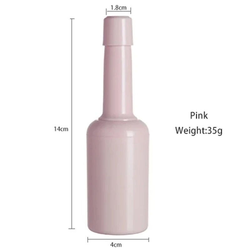 3-in-1 Bottle-Shape Vegetable Peeler & Grater – 3 Stainless Steel Blades, Protective Cover, Pink / Beige / Gray