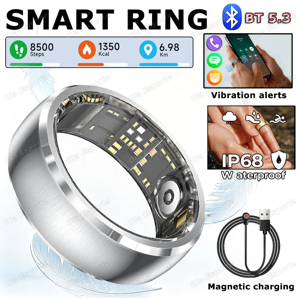 Smart Ring – Heart Rate, Sleep & SpO₂ Monitor | 5ATM