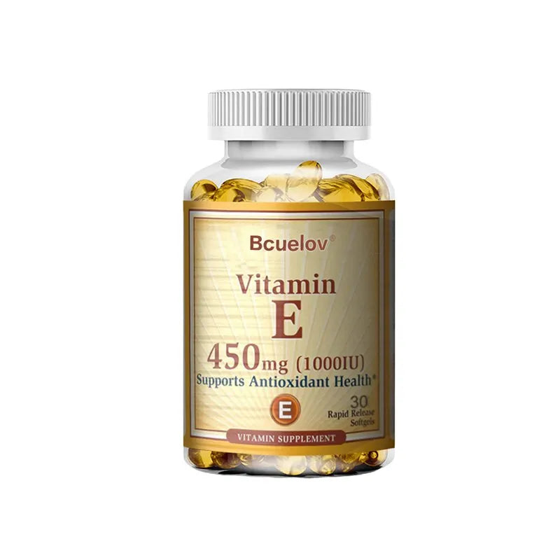 Vitamin E 1000 IU Softgels – Skin, Hair & Immune Support
