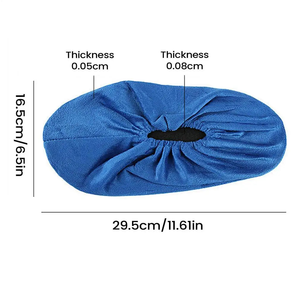 Reusable Non-Slip Shoe Covers | Thick Flannel Indoor Overshoes