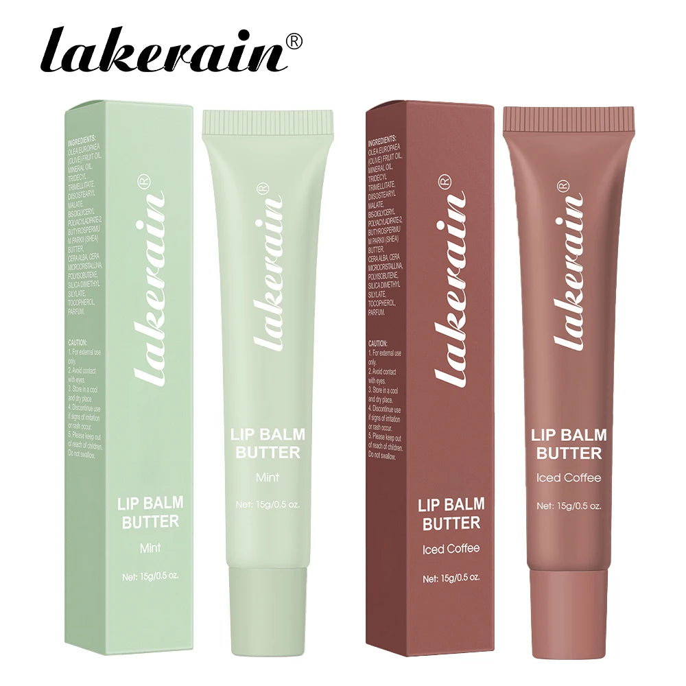 Butter Lip Balm Long Lasting Nourishes Moisturizes Soothes Lips Jelly Lip Gloss Oil Beautifying Smoothing Lip Care Balm Makeup Peaceful Pleasures Health and Wellness Mint and Iced Coffee
