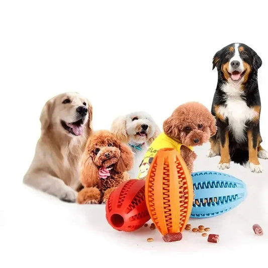 Dog Accessories Pets Products. Pet Dog Chew Toy Natural Rubber Teeth Cleaning Snack Ball Super Hard Toys for Dogs Supplies Home Peaceful Pleasures Health and Wellness