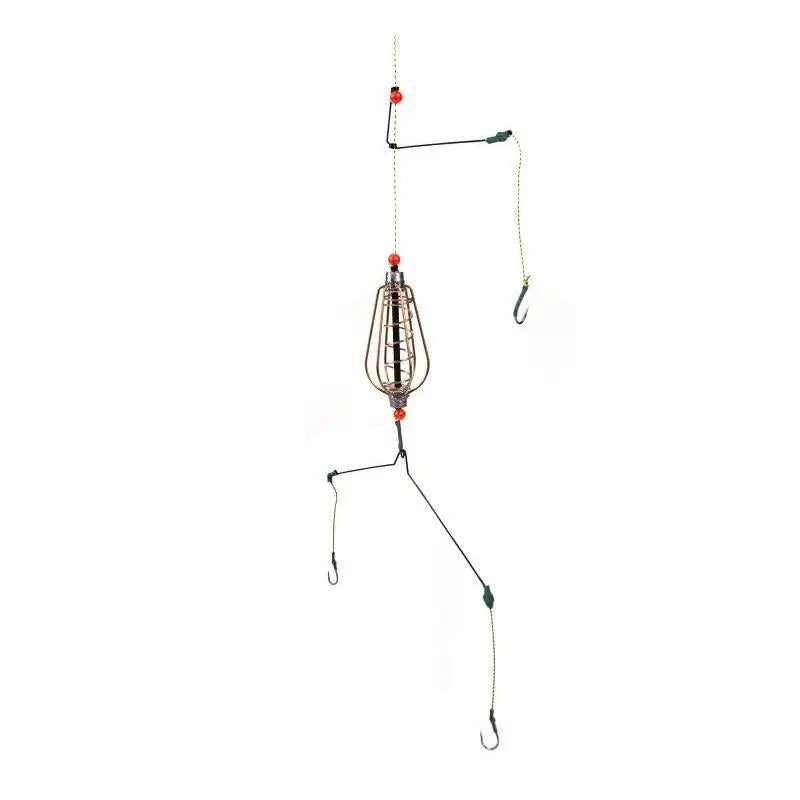 Explosion Fishing Hook Lure Bait Trap Feeder Cage Sharp Stainless