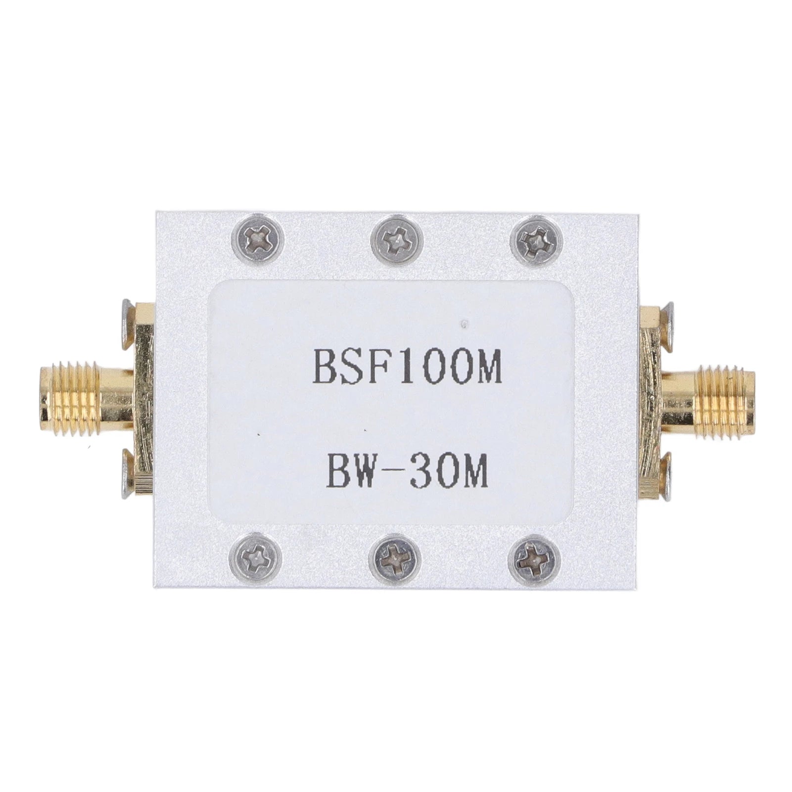 Band Stop Filter 88‑108M Anti FM Interference CNC Aluminum Alloy Shell Passive Notch Filter Broadcast FM Band Stop Filter Peaceful Pleasures Health and Wellness A