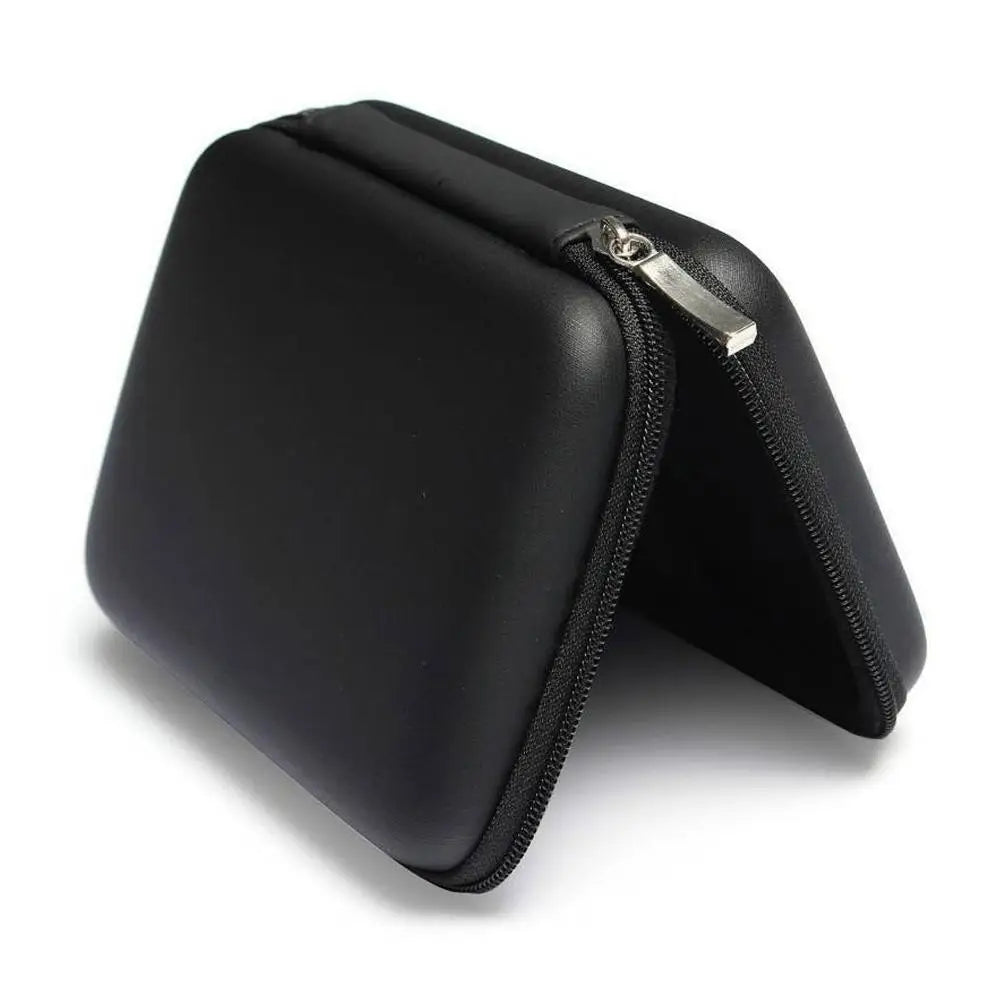 2.5 Hard Disk Case Portable HDD Protection Bag for External 2.5 inch Hard Drive/Earphone/U Disk Hard Disk Drive Case Black Peaceful Pleasures Health and Wellness