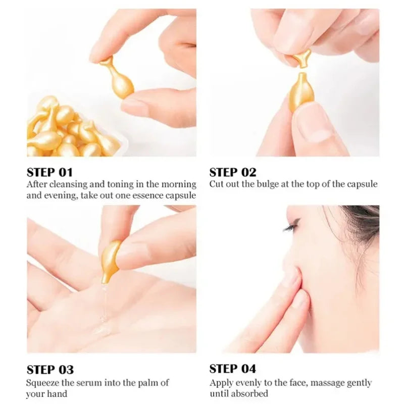 Fullerene Oligopeptide Moisturizing Essence Capsules – 50 Pack