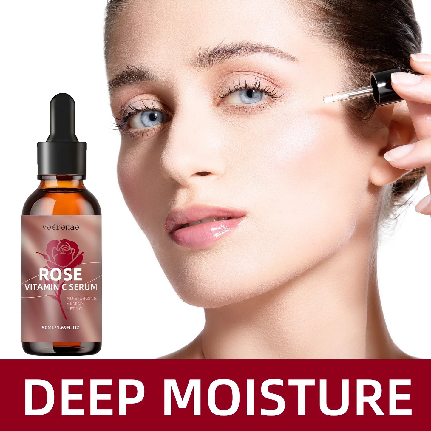 veérenae Rose Vitamin C Face Serum – 24-Hr Hydration