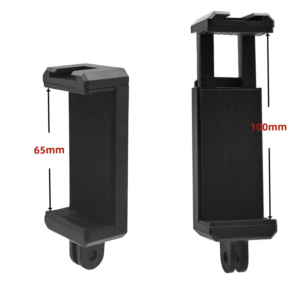 Phone Holder Cold Shoe Mount Clip – GoPro & 1/4" Tripod Adapter