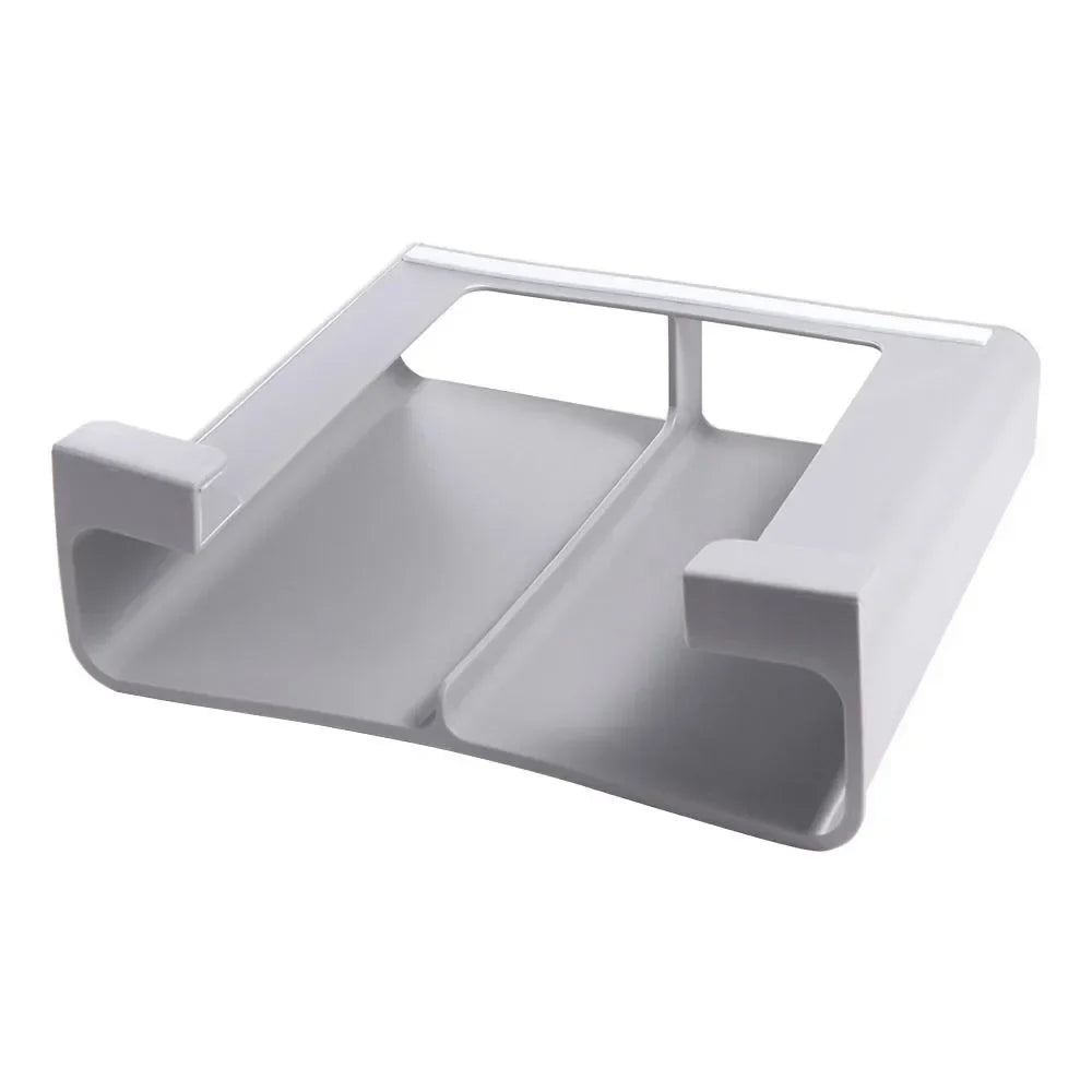 Wall-Mounted Cling Film & Tin Foil Organizer – Grey Storage Shelf