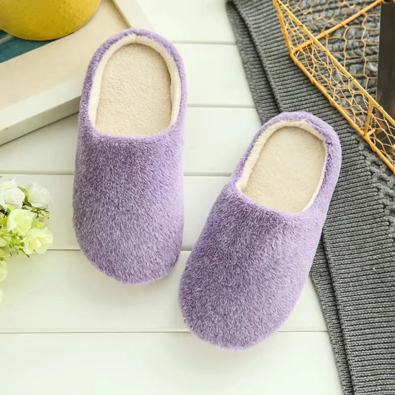 Women's Plush Anti-Slip Indoor Slippers | Warm Winter House Shoes