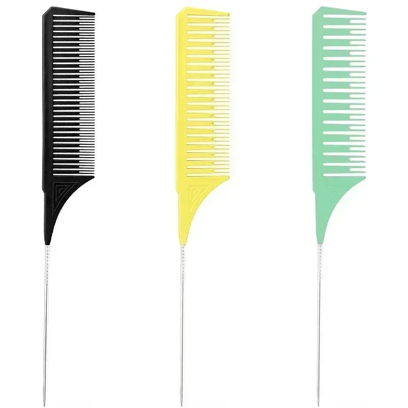 Hair Styling Combs, Tailed Comb Set, Coloring Dyeing Comb, Salon Tool, Sectioning Highlighting Weaving Cutting Comb, 3pcs Peaceful Pleasures Health and Wellness