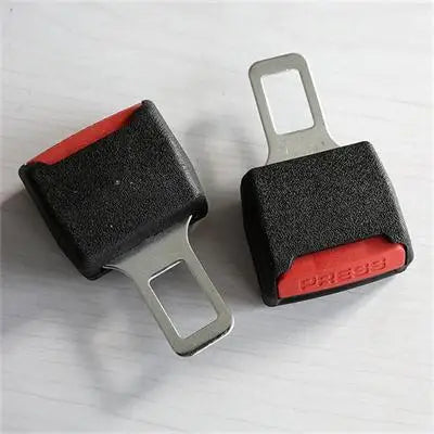 Hot Sale 2Pcs Universal Car Safety Adjustable Seat Belt Clip Extender Extension Black Seat Belts And Padding Peaceful Pleasures Health and Wellness