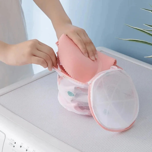 New Colorful Small Tree Laundry Bag Sock Zippered Bra Storage Bags Mesh Polyester Underwear Care Bra Peaceful Pleasures Health and Wellness