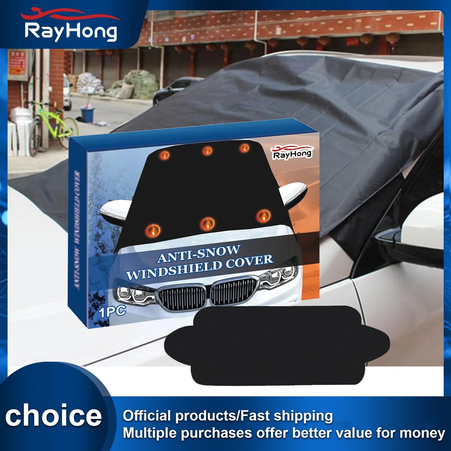 Car Windshield Snow Cover – Universal Anti-Ice Frost Protector
