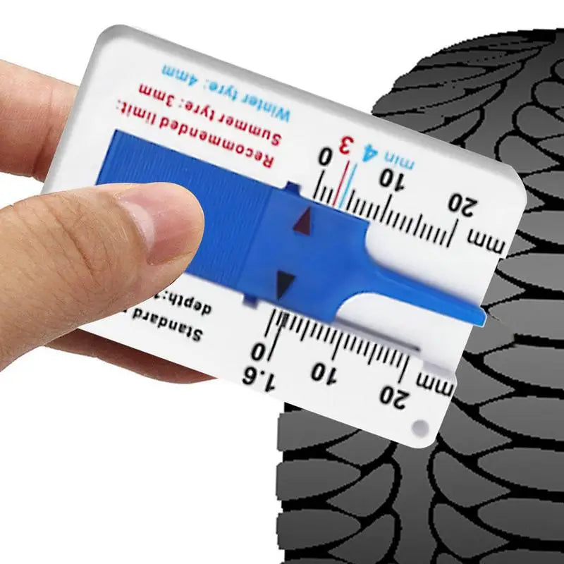0-20MM Tyre Tread Depth Depthometer Gauge Caliper Plastic Tread Ruler Car Wheel Tire depth gauge Tire Wheel Measure Tool Peaceful Pleasures Health and Wellness