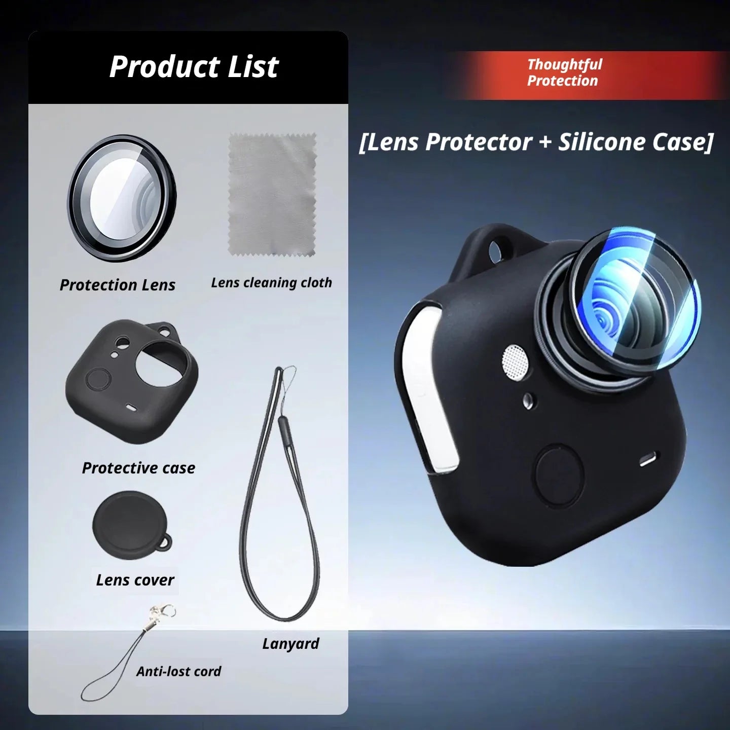 Insta360 Go Ultra Tempered Glass Lens Protector | Anti-Fog