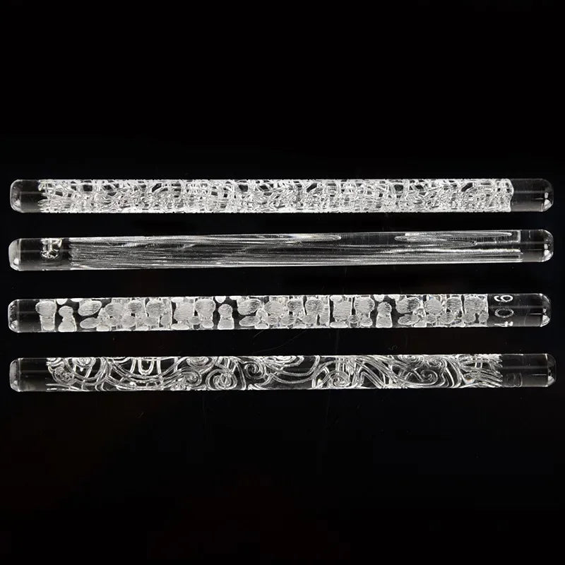 Floral Acrylic Texture Roller | Clay & Pottery Embossing Tool Clay Texture Roller Peaceful Pleasures Health and Wellness