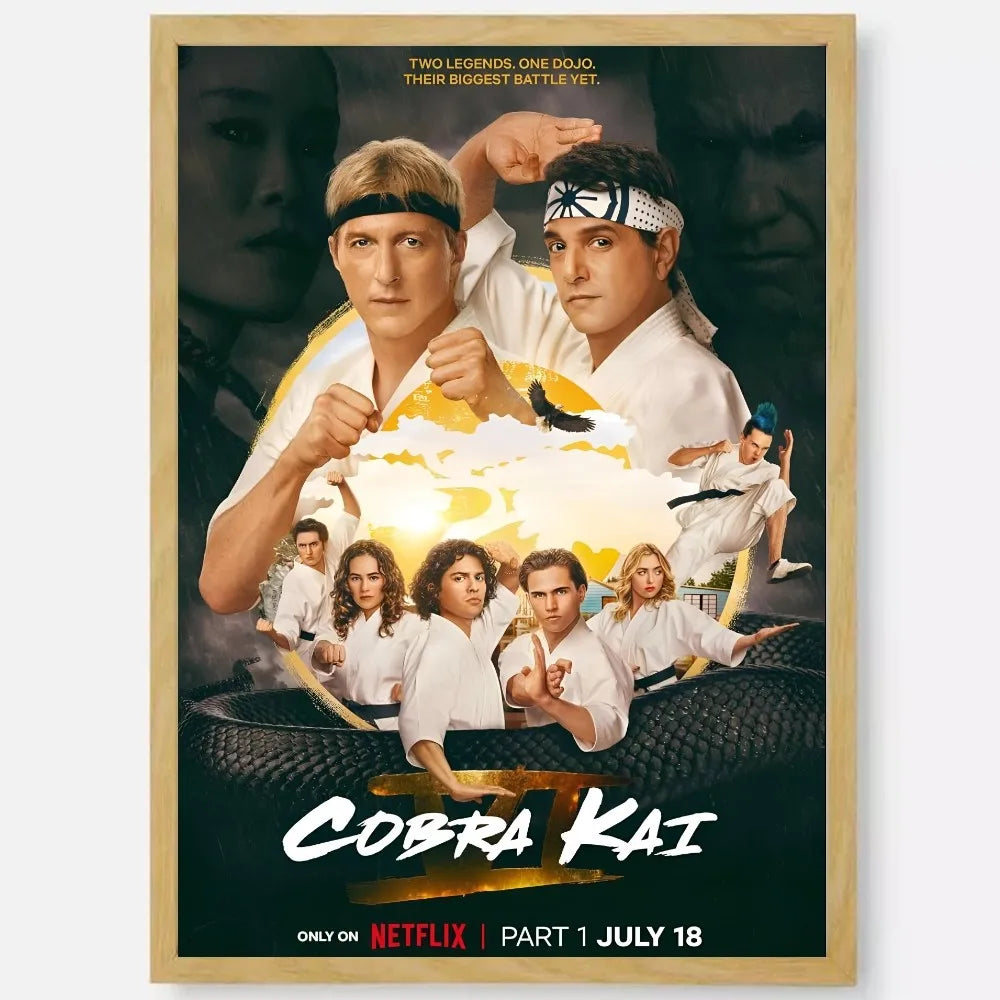 Cobra Kai HD Waterproof PVC Wall Poster | Home Décor Art Wall Art Poster Peaceful Pleasures Health and Wellness z16 30X40cmNoframe