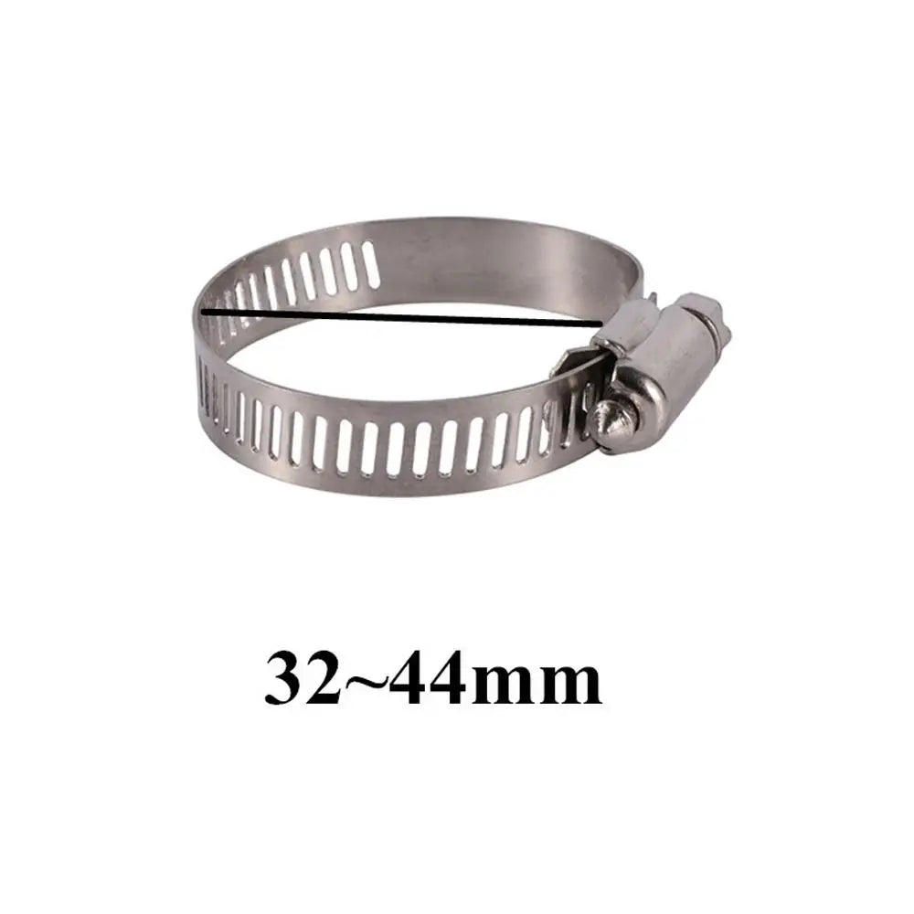 New Aluminum Tube Connector With Hose Clamp Watering Trees Hose Connector Agriculture Connector Joint Peaceful Pleasures Health and Wellness B-2Pcs
