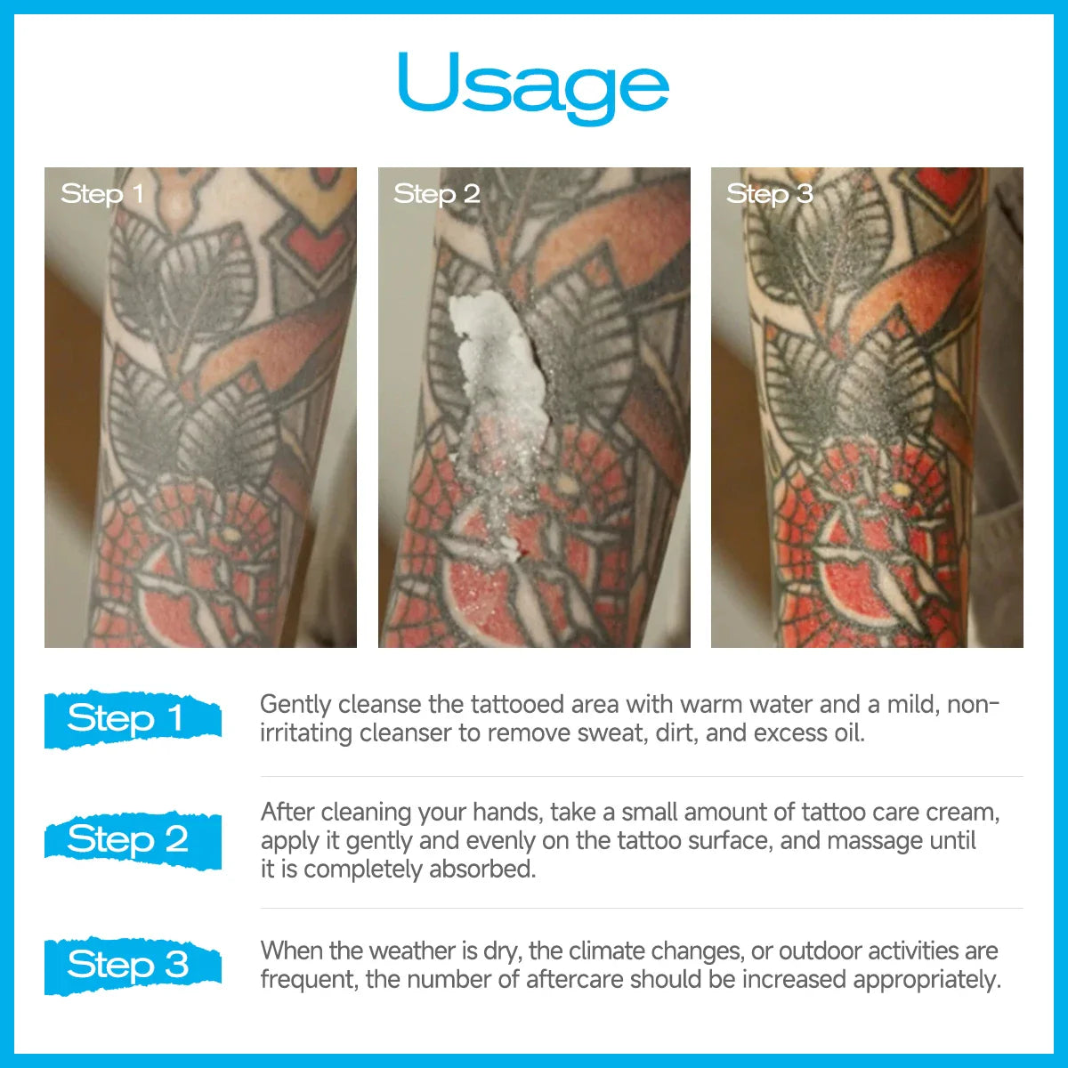 Tattoo Balm Cream – Moisturizing, Color-Brightening & Nourishing