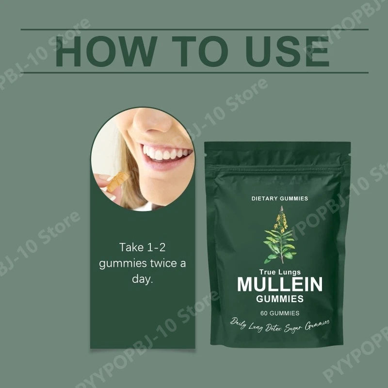 Mullein Gummy Supplement – Daily Body Care | 60 Capsules