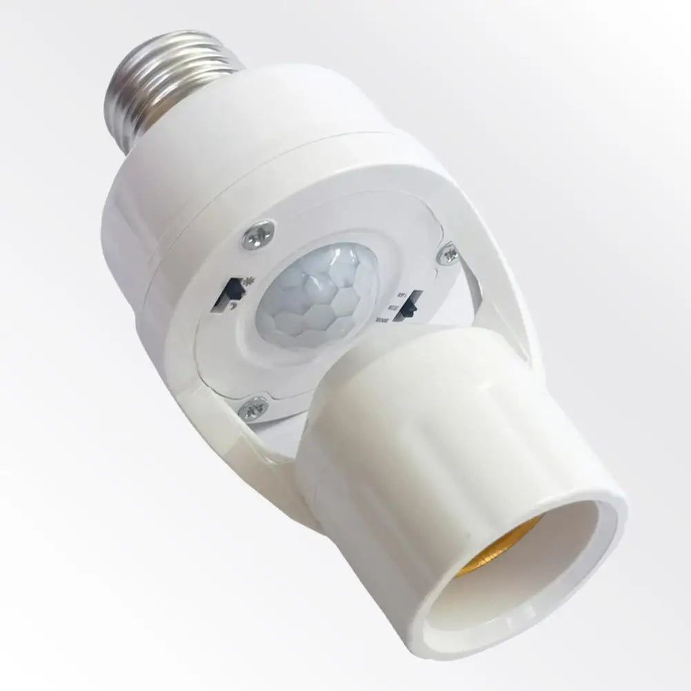 E27 PIR Motion Sensor Bulb Socket Adapter – Auto On/Off