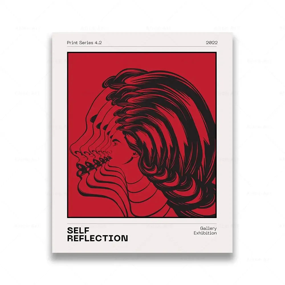 Scandinavian Distorted Reality Canvas Wall Art Print | Unframed