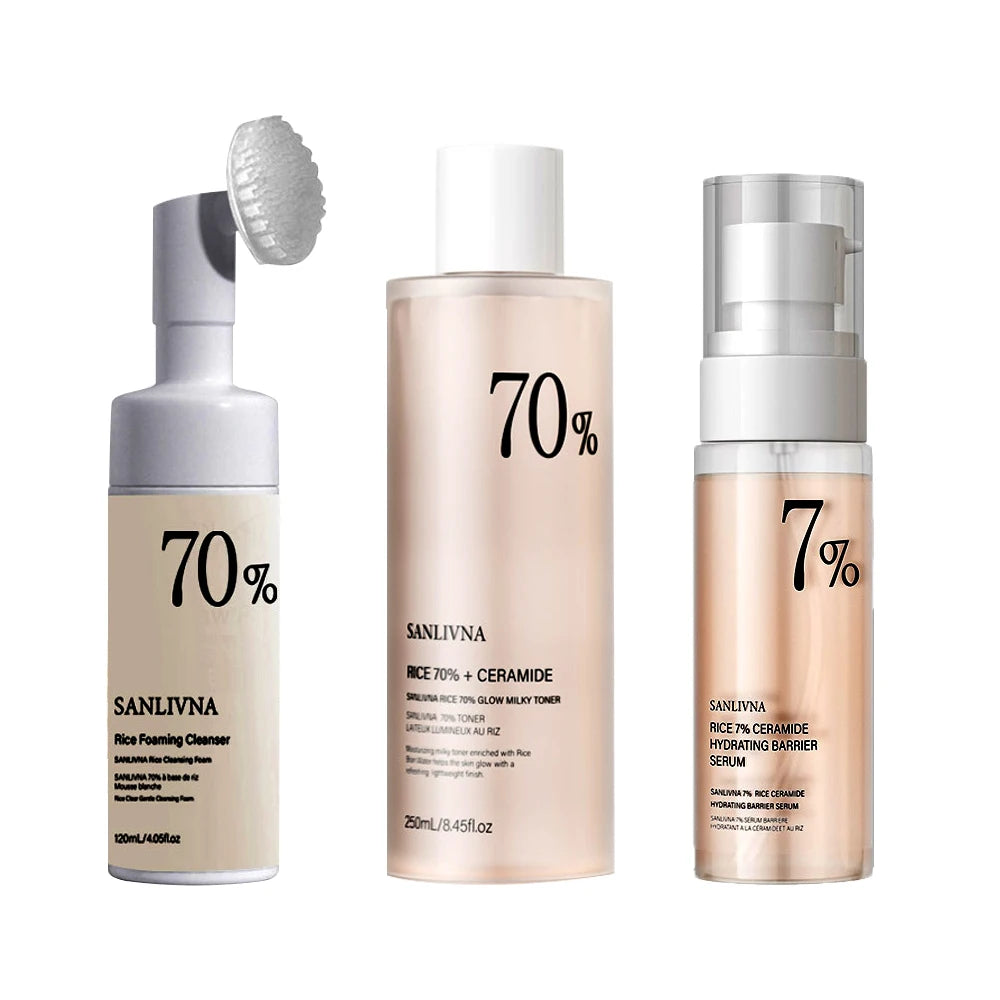 SANENDI Rice Toner Set – 70% Rice Extract & Niacinamide Serum