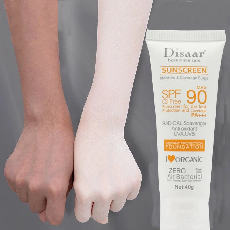 Facial Moisturizing Sunscreen SPF 90 Waterproof All-round UVA UVB Blue Light Resistance for Outdoor Sports Cycling Swimming Peaceful Pleasures Health and Wellness