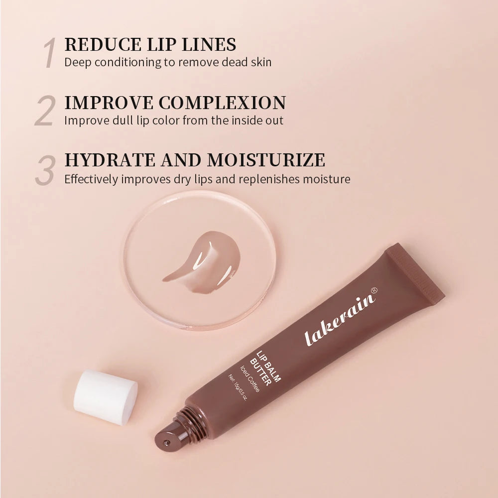 Butter Lip Balm Moisturizing Lip Gloss Oil Long Lasting Nourishes Smoothing Deep Hydration Daily Care Butter Lip Balm Makeup Peaceful Pleasures Health and Wellness