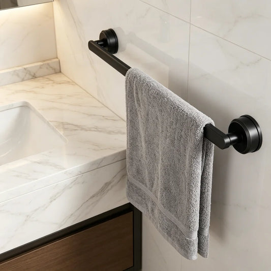 Suction Cup Towel Bar Rack 70cm – No-Drill Bathroom Mount Bathroom Towel Bar Peaceful Pleasures Health and Wellness