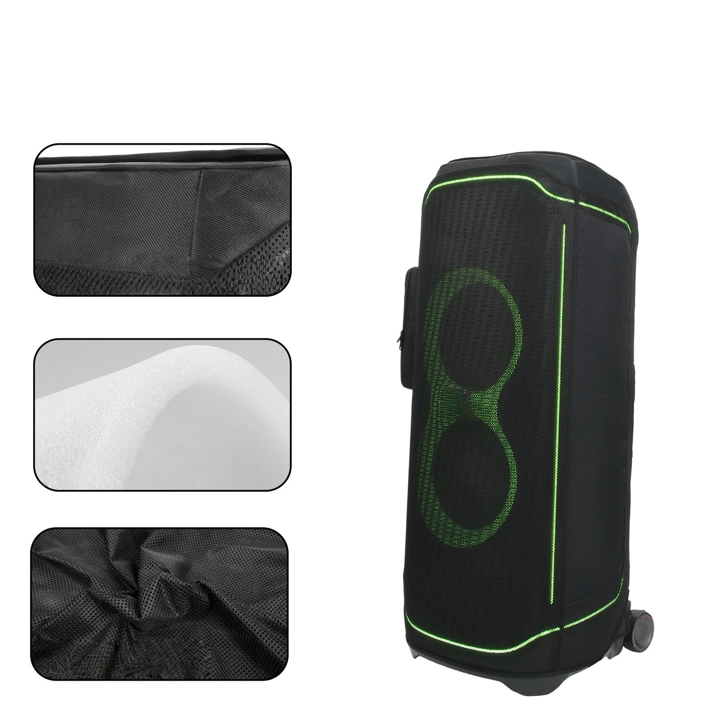 High-Density Nylon Mesh Protective Cover For JBL PartyBox Ultimate Speaker Speaker Dust Cover Zippered Closure Design Peaceful Pleasures Health and Wellness