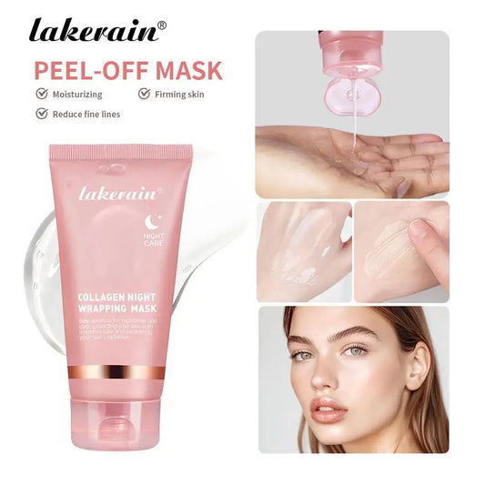 Lakerain Collagen Peel-Off Night Mask – Hydration & Firming Collagen Peel-Off Mask Oasis Select