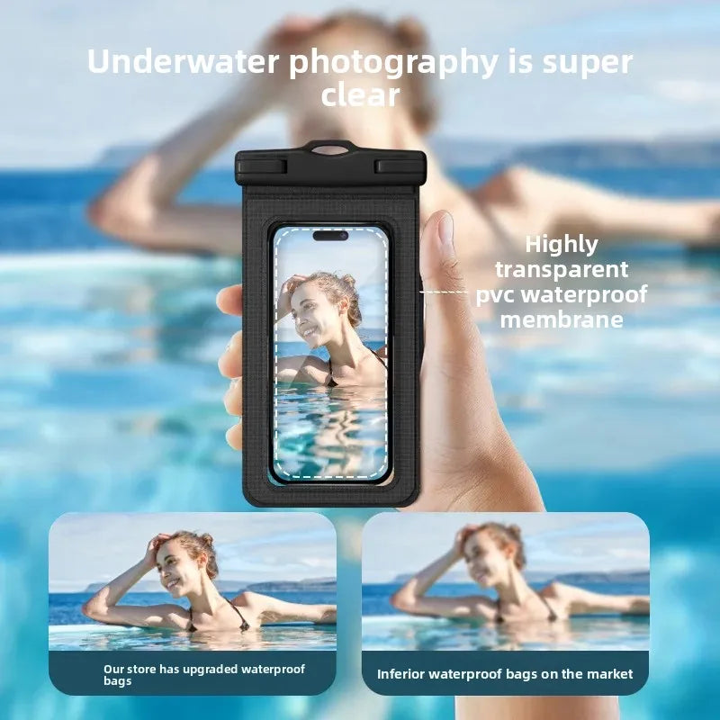 waterproof smartphone case cellphone pouch underwater phone case waterproof phone pouch for swimming bag floating phone case Peaceful Pleasures Health and Wellness