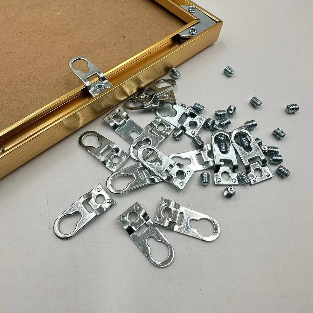 10-Pack Metal Keyhole Picture Hangers | Frame & Cabinet Fasteners