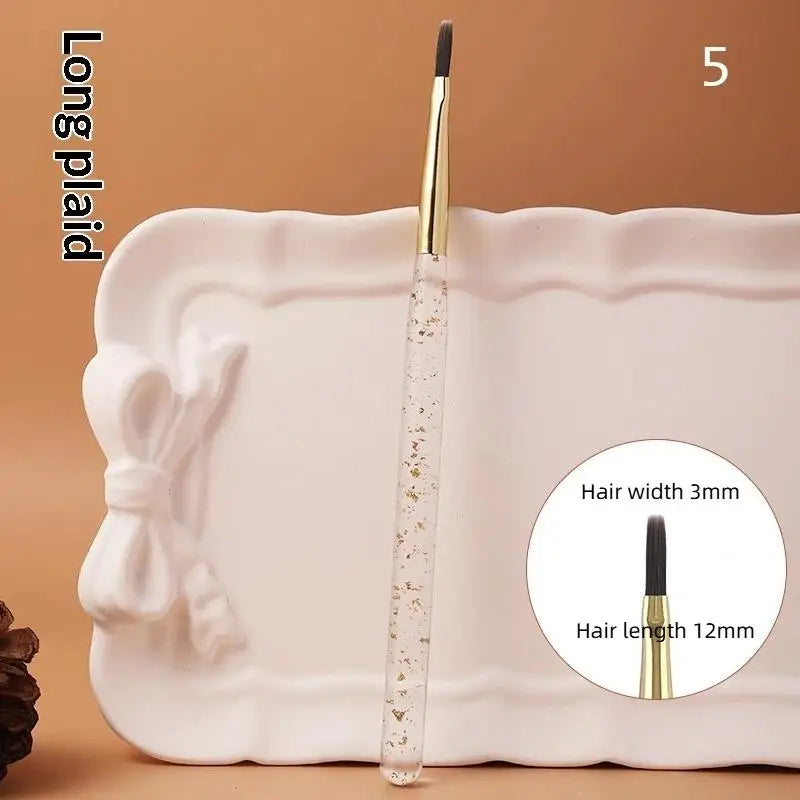 1Pcs Nail Brush Set Detail Work Pens Stylish Acrylic Handles Gel Nail Art Fine Line Painting Professional Home Use Manicure Tool Peaceful Pleasures Health and Wellness 5