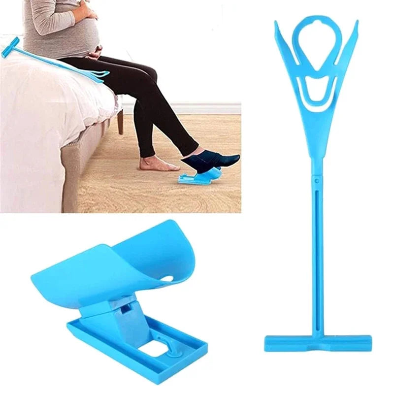1 PC Flexible Sock Stocking Aid Injuries Supplies Elderly Helper Wearing Sock Aids Unique Cradle Design Portable Plastic System Peaceful Pleasures Health and Wellness