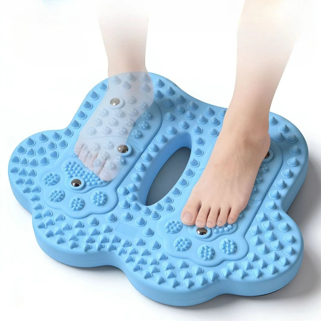 Large Household Inflatable Foot Massager Anti-slip Magnet Stone Stepper Pad Pressure Points in Situ Sports Fitness Equipment Peaceful Pleasures Health and Wellness